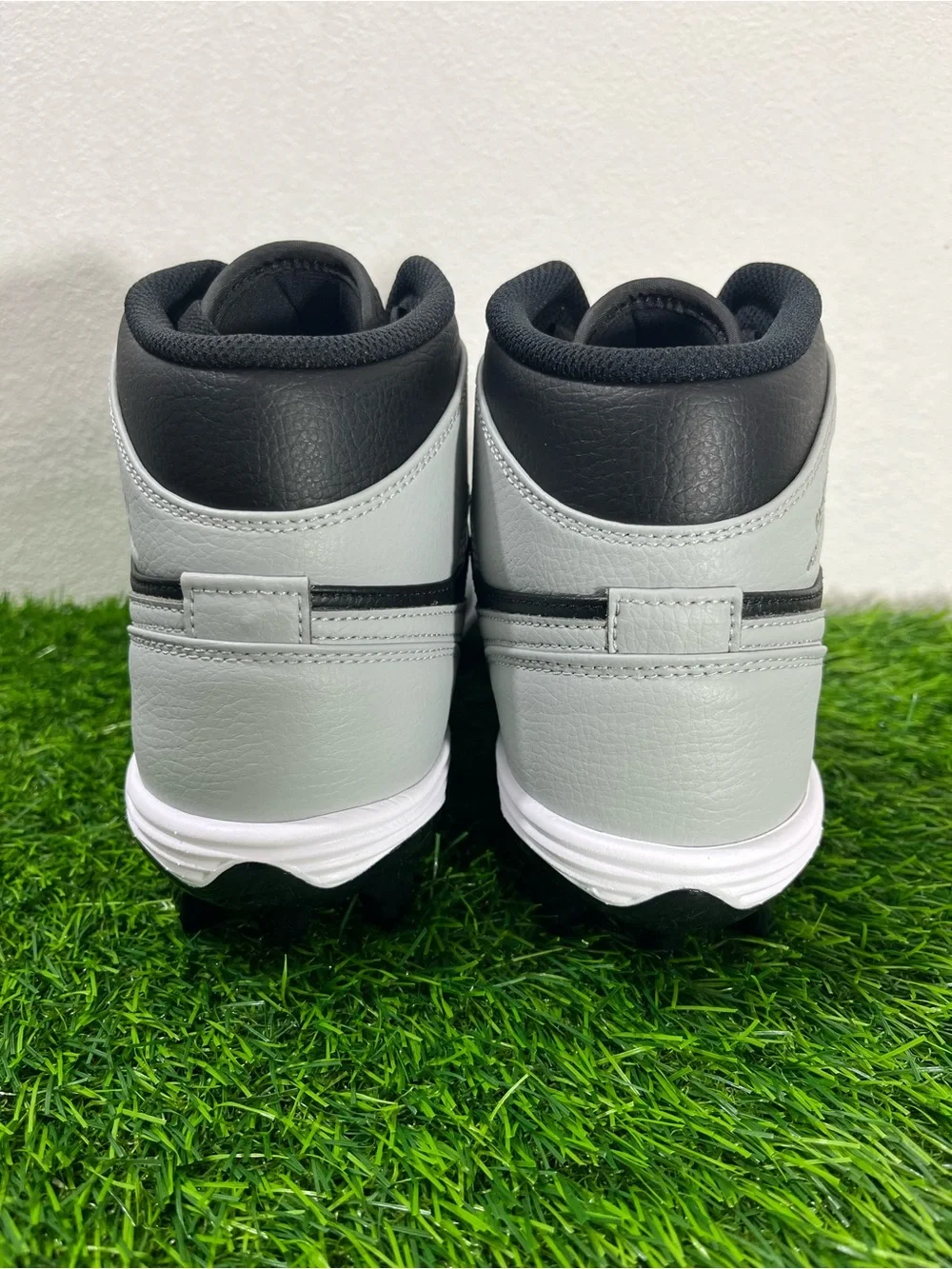 Mens Size 10 Nike Air Jordan 1 Mid TD Shadow Black Grey Football FJ6805 002